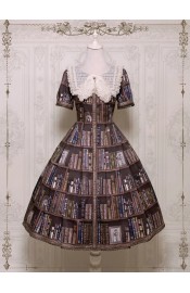 Avenue Denfer Cat Bookshelf Short and Long One Piece(Reservation/Full Payment Without Shipping)